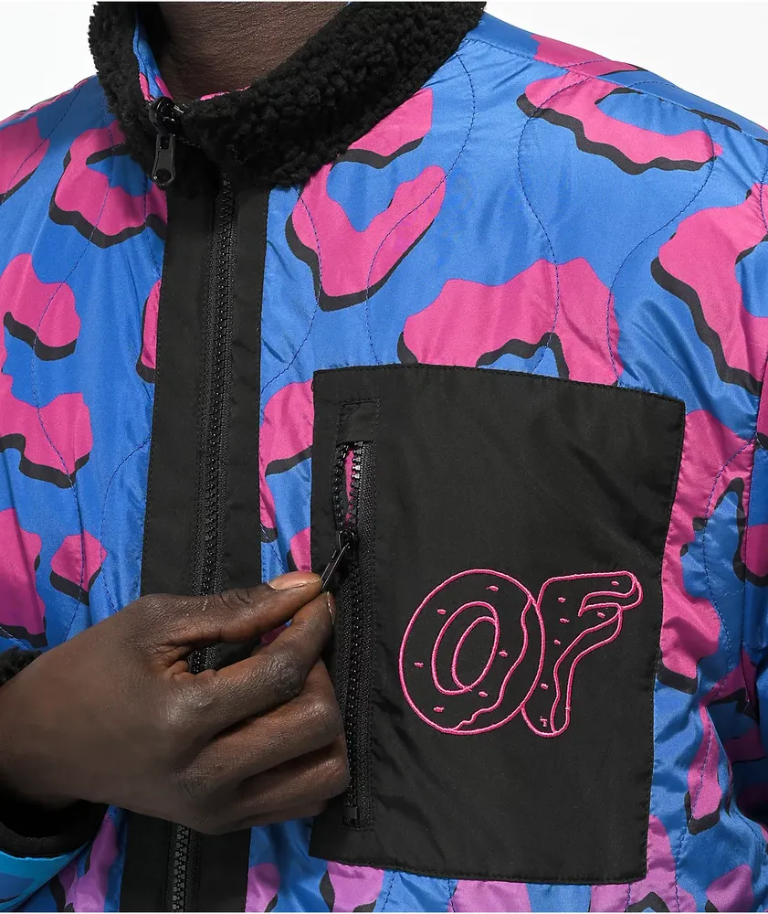 Odd Future Reversible Cheetah Fleece Jacket