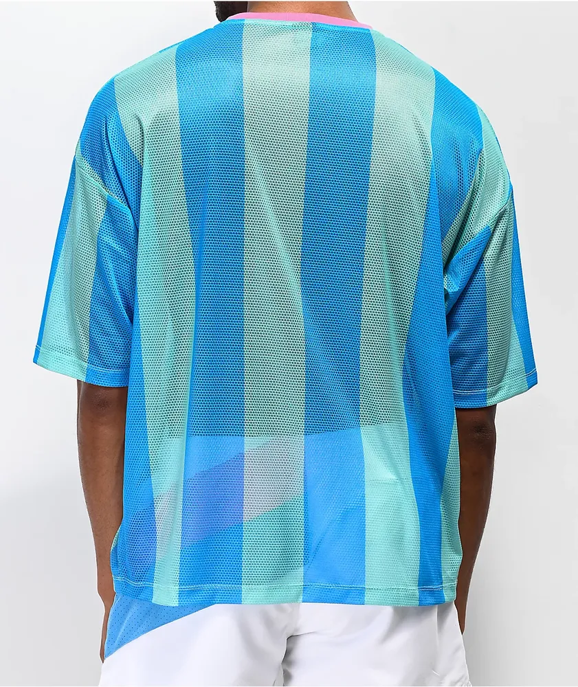 Odd Future Vertical Stripe Teal Soccer Jersey