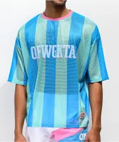 Odd Future Vertical Stripe Teal Soccer Jersey