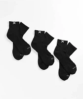 Odd Sox 3 Pack Black Ankle Socks
