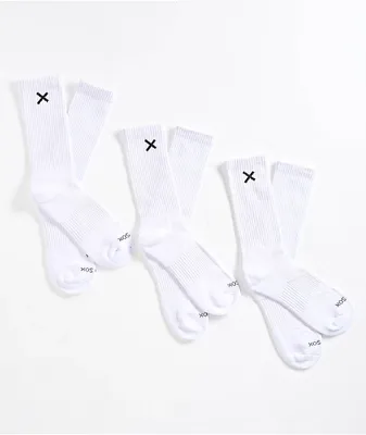 Odd Sox Basix 3 Pack Black Crew Socks