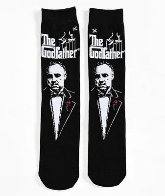 Odd Sox x The Godfather Vito Black Crew Socks