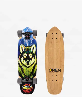 Omen Bolt Wolf 29" Cruiser Skateboard Complete