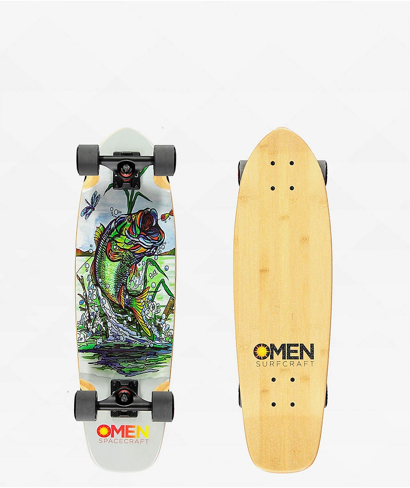 Omen Giza Big Mouth 29" Cruiser Skateboard Complete