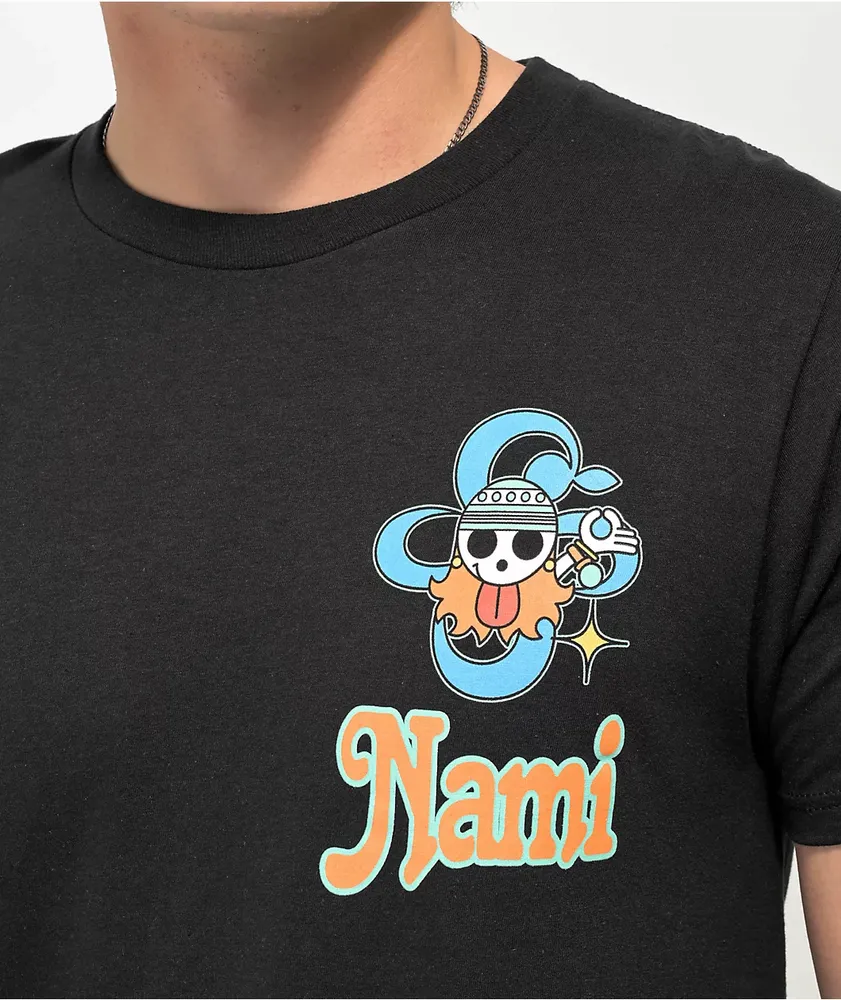 One Piece Nami Black T-Shirt