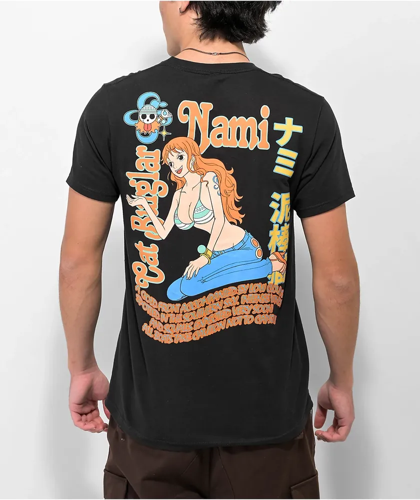 One Piece Nami Black T-Shirt