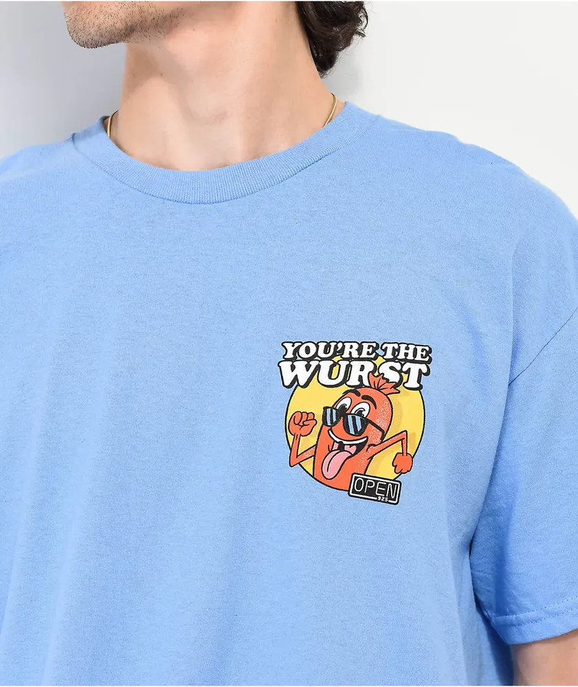 Open 925 You're The Wurst Sky Blue T-Shirt