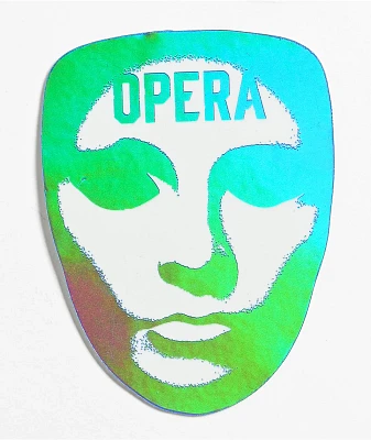 Opera Mask Foil Sticker