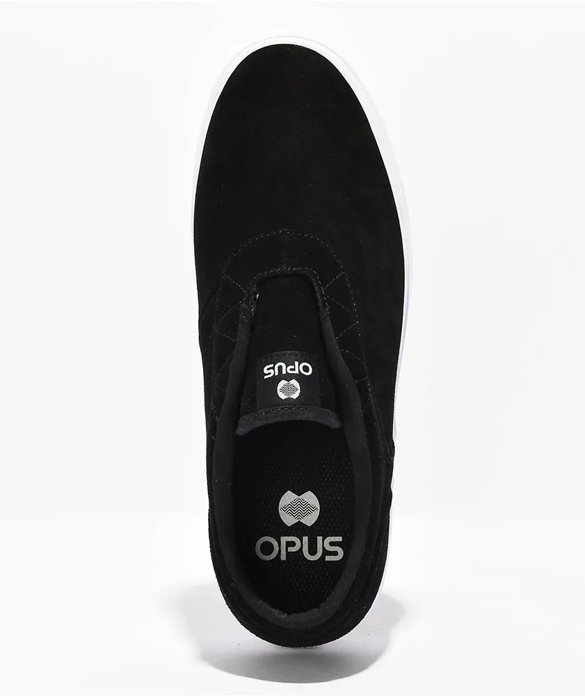 Opus Honey Black & White Slip On Skate Shoes