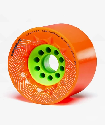 Orangatang Caguama 85mm 80a Orange Longboard Wheels