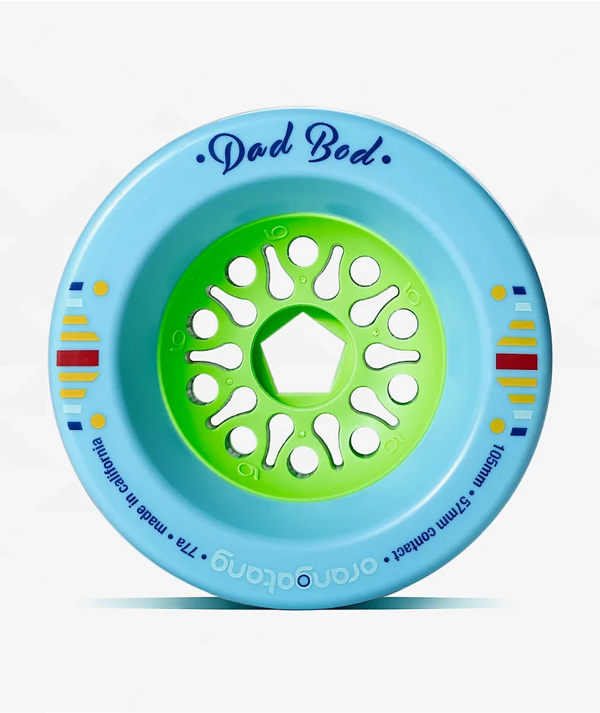 Orangatang Dad Bod 105mm 77a Blue Longboard Wheels