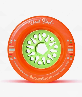 Orangatang Dad Bod 105mm 80a Orange Longboard Wheels