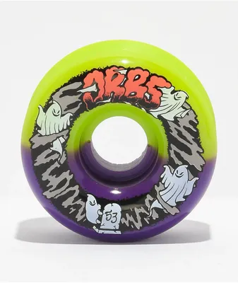 Orbs Wheels Apparitions Ghost 53mm 99a Green & Purple Skateboard Wheels