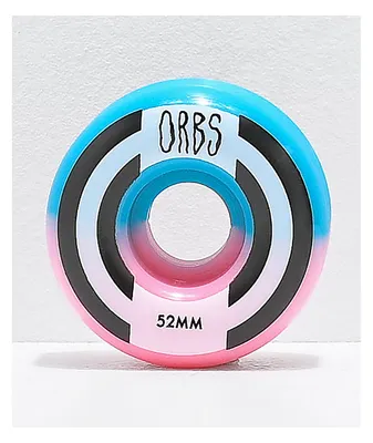 Orbs Wheels Apparitions Split 52mm 99a Pink & Blue Skateboard Wheels