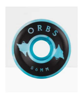 Orbs Wheels Specters Swirls 56mm 99a Blue & White Skateboard Wheels