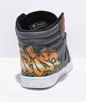 Osiris Clone Sweyda Charcoal & Orange Skate Shoes