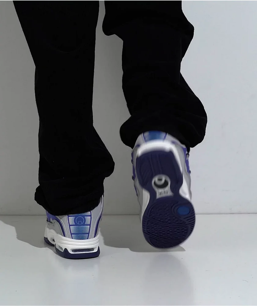 Osiris D3 2001 Grey, Blue & White Skate Shoes