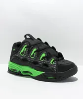 Osiris D3 2001 Matte Black & Green Skate Shoe
