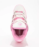 Osiris D3 OG Pink & White Fade Skate Shoes