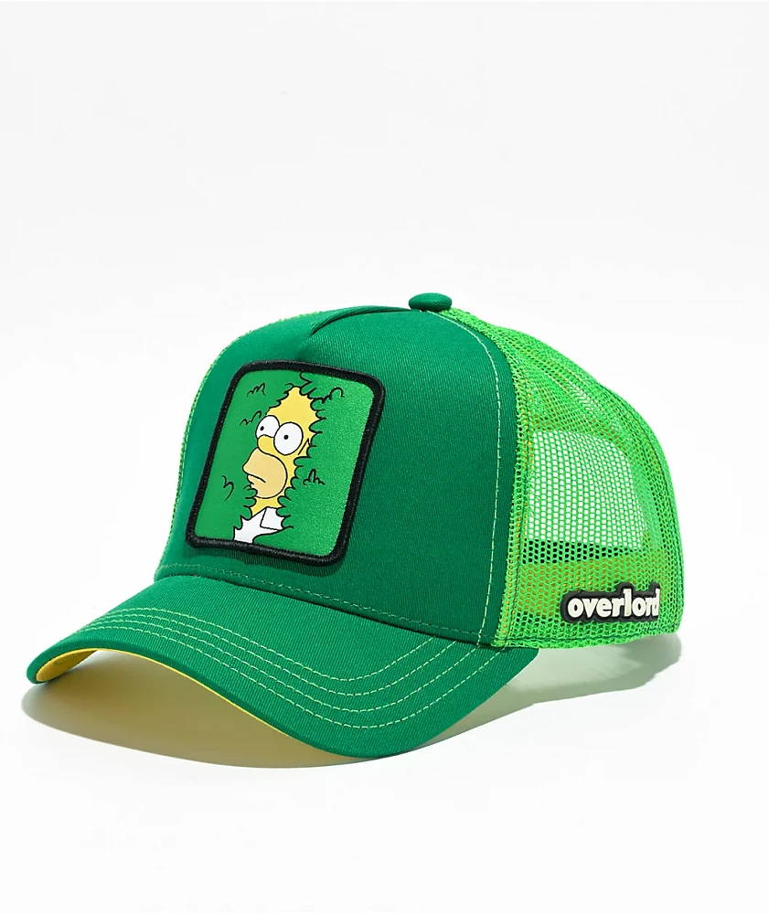 Overlord x The Simpsons Homer Bush Green Trucker Hat