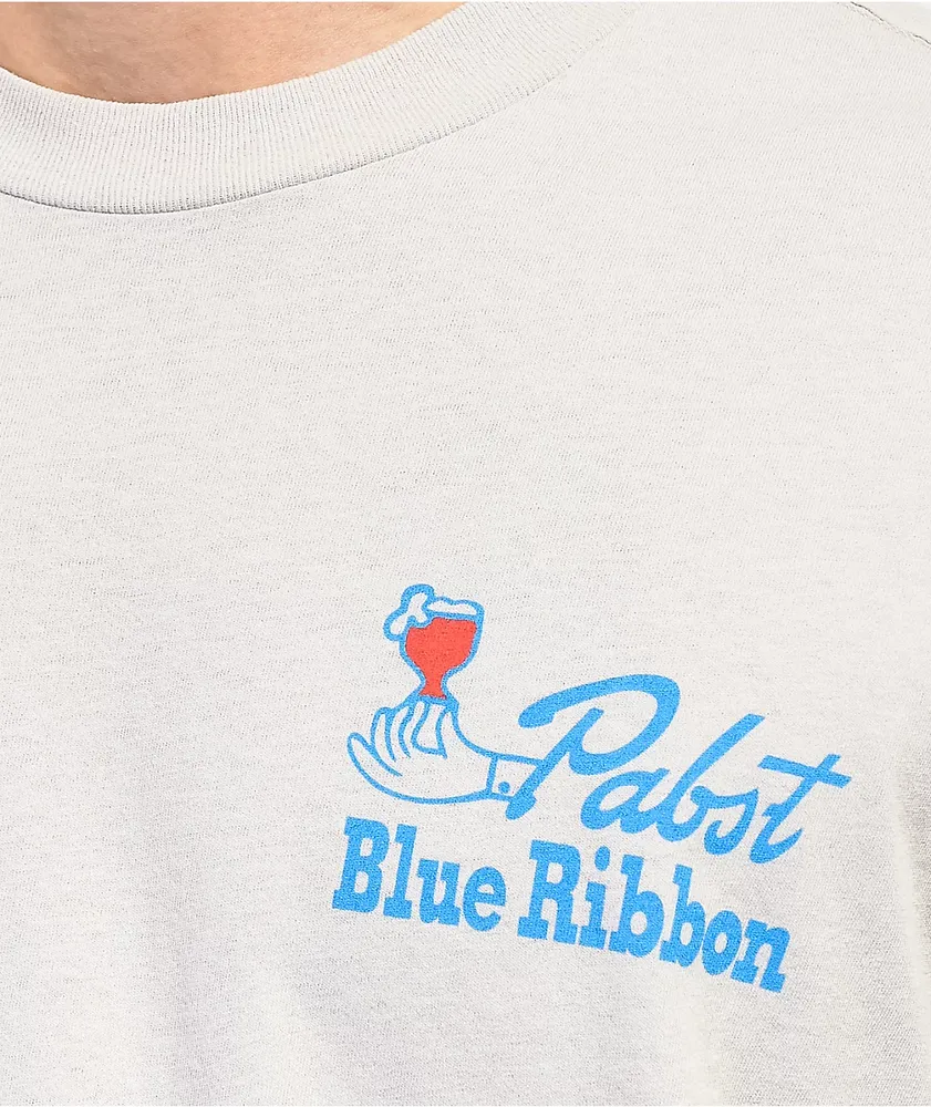 PBR Neon Riot Grey Wash T-Shirt