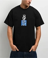 POETICCOLLECTIVE Flames Black T-Shirt