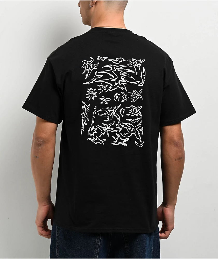 POETICCOLLECTIVE Scrawl Black T-Shirt