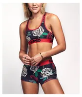 PSD 100 Roses Mix Sports Bra