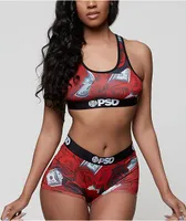 PSD 100 Roses Sports Bra