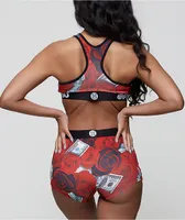 PSD 100 Roses Sports Bra