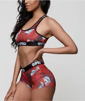 PSD 100 Roses Sports Bra