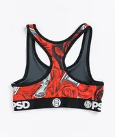 PSD 100 Roses Sports Bra