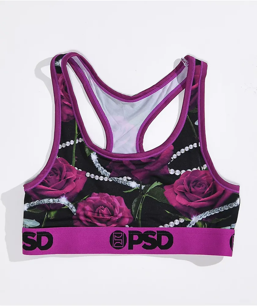 Graphic Animal Print Nylon Blend Zip-Front Sports Bra