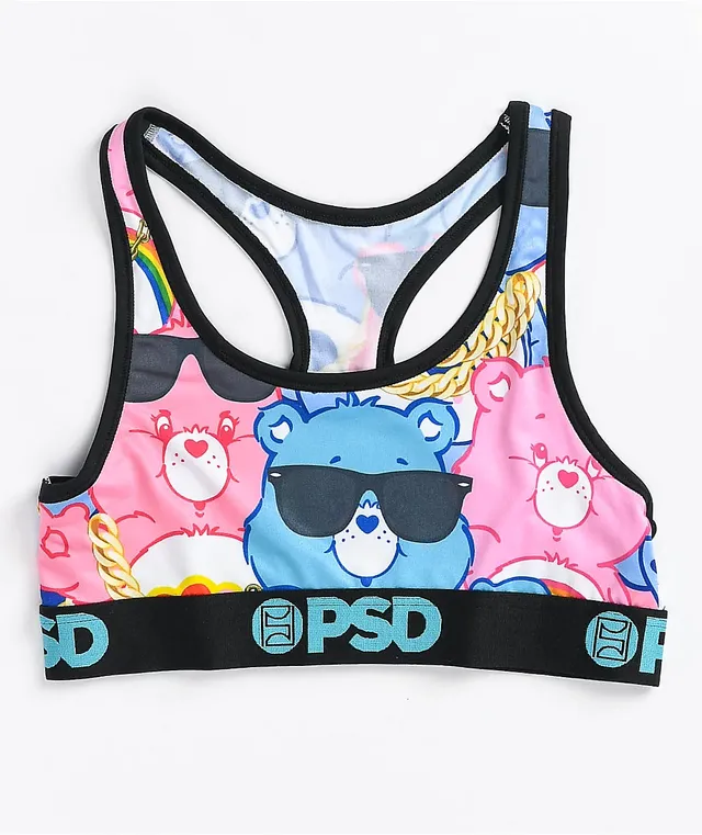 PSD Underwear Women's Sports Bra - Care Bears Wide Elastic Band, Stretch  Fabric, Athletic Fit at Women's Clothing store - B095XMQZ3N
