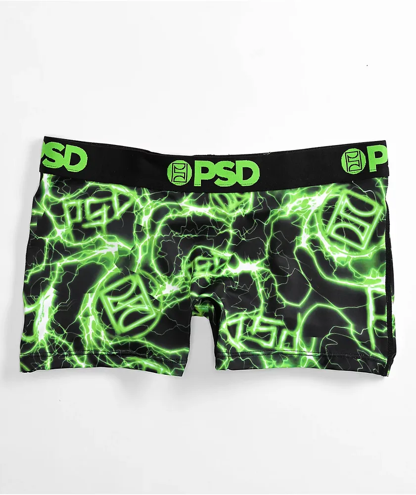 PSD Space Shrooms Black Boyshort Underwear