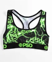 PSD Electricity Black Sports Bra