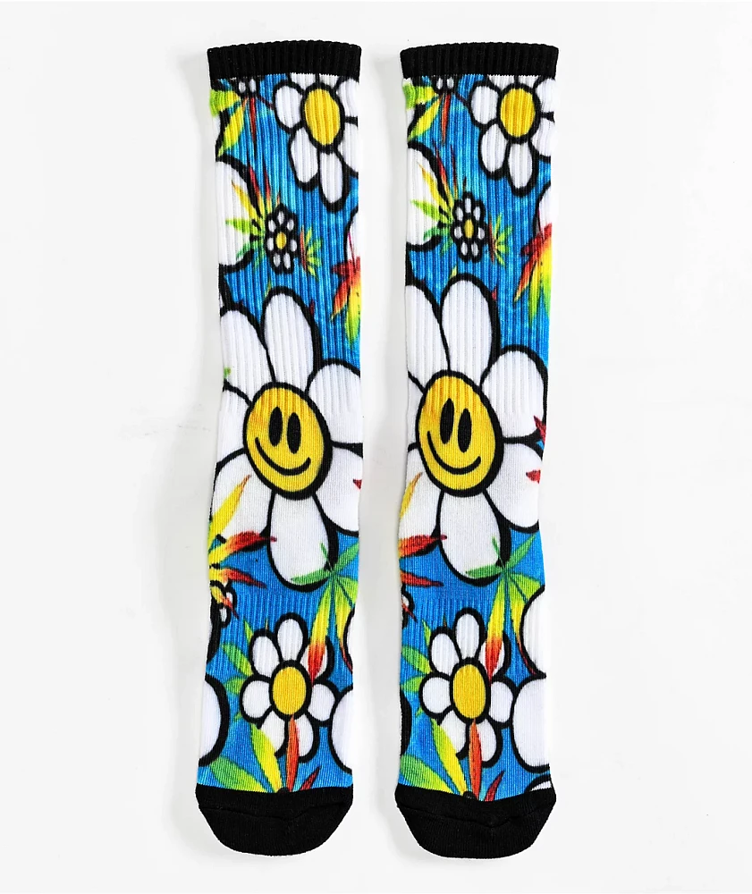 PSD Happy Flowers Crew Socks