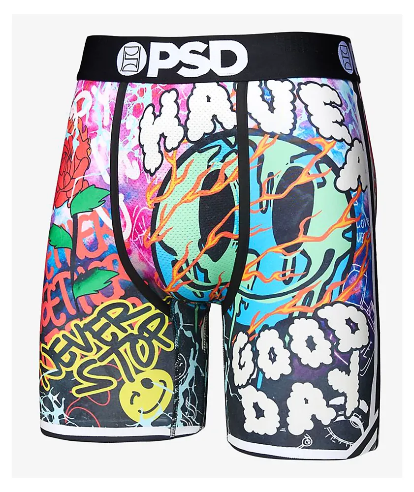 PSD Have A Good Day Black Boxer Briefs