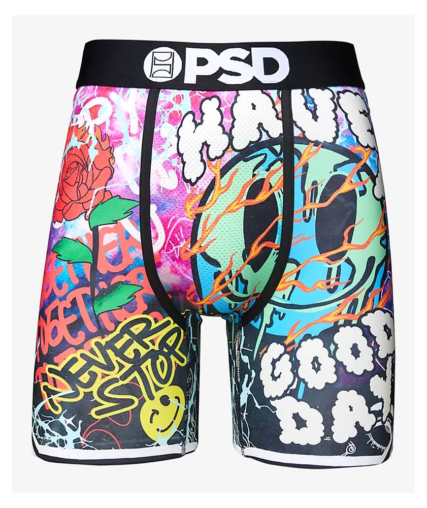 PSD Have A Good Day Black Boxer Briefs