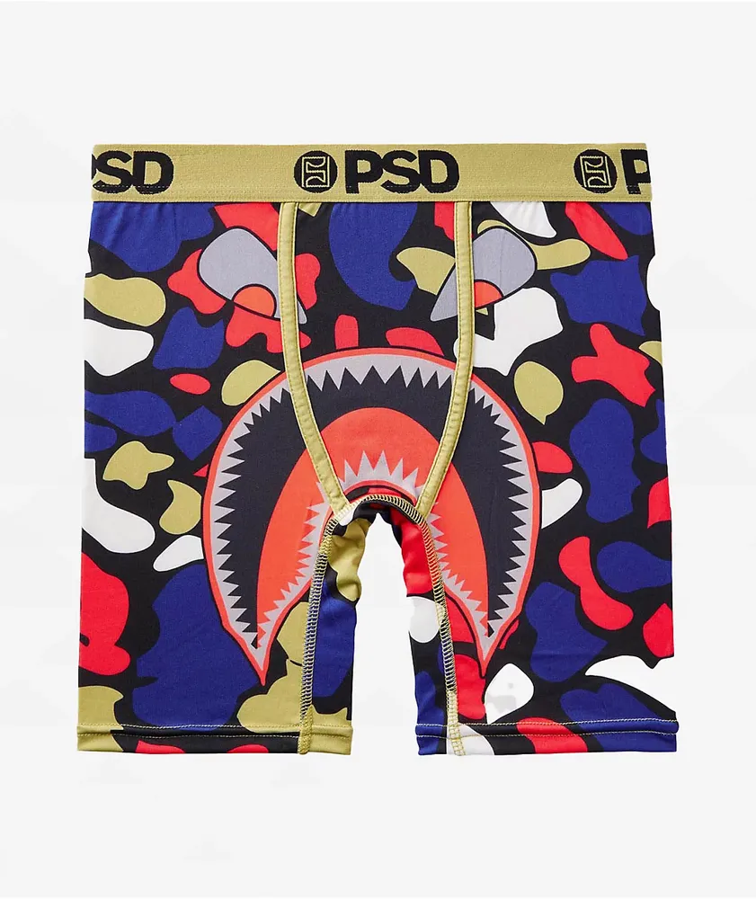 PSD Underwear Shark Bite Youth Kids Boxer Briefs High Quality No