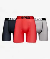 PSD Micro Mesh Solid 3 Pack Boxer Briefs