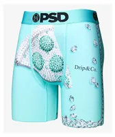 PSD Pizza Drip Co Teal Boxer Briefs