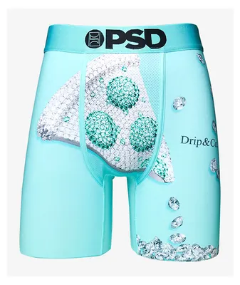 PSD Pizza Drip Co Teal Boxer Briefs