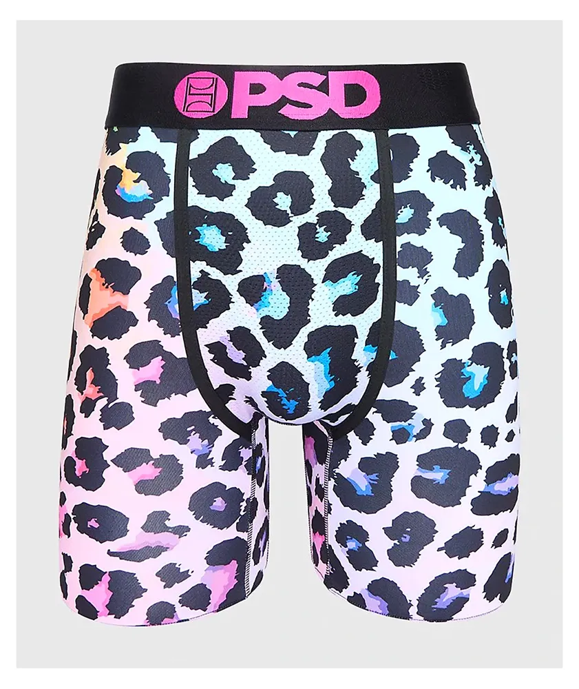 Men's PSD Leopard Jungle Medium Boxer Briefs Multicolor