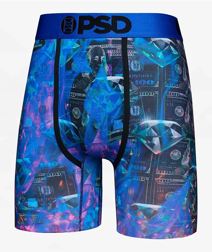 PSD Thermal Money Diamonds Blue Boxer Briefs