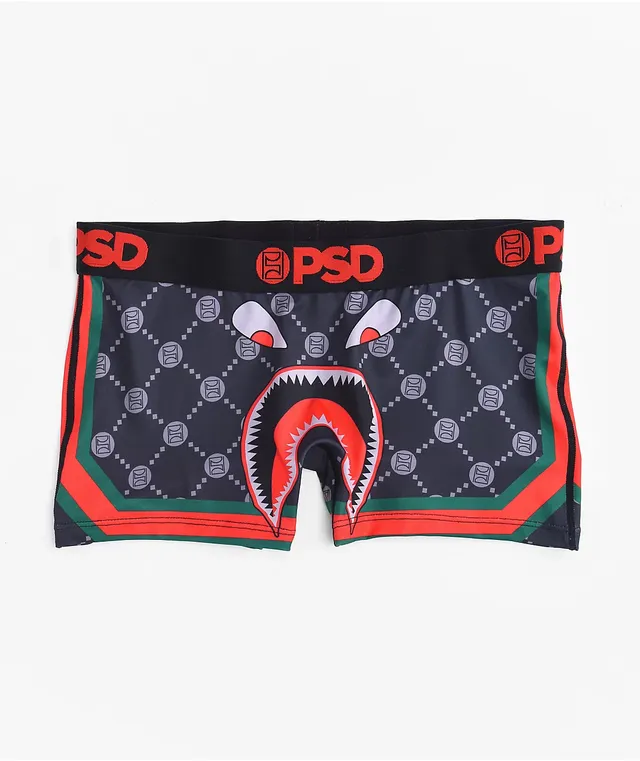 PSD Space Shrooms Black Boyshort Underwear
