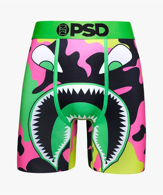 PSD Underwear Womens Neon Warface Boy Short Yellow