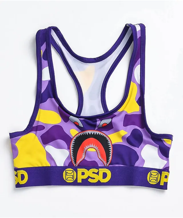 PSD Women's Warface Emblem Sports Bra, Black, S at  Women's