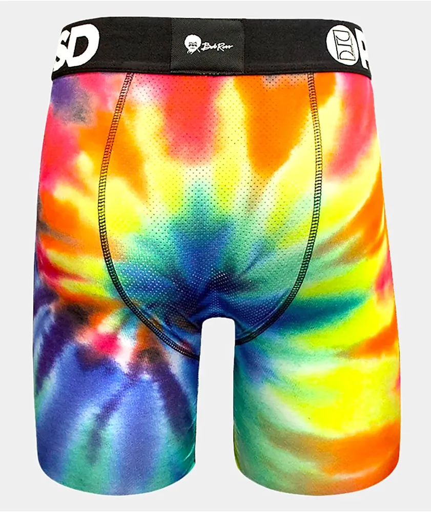 PSD Underwear Rick and Morty Tie Dye Heads Mens M Boxer Briefs
