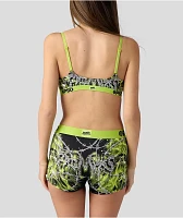 PSD x Broken Promises Cyberwire Green & Black Boyshort Underwear